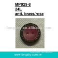 (st#MP029-8/24L) stock available 2 hole brass resin combined man shirt button